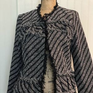 Size 10 black and white dress jacket
